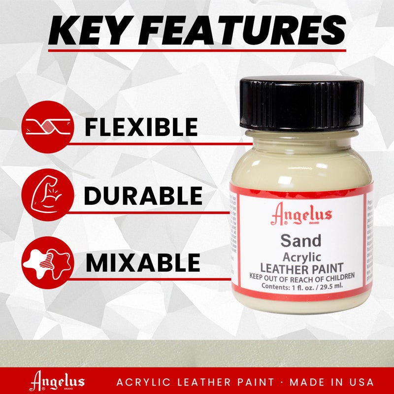 Angelus Acrylic Leather Paint, 1 Fl Oz (Pack of 1), Sand - Image 2